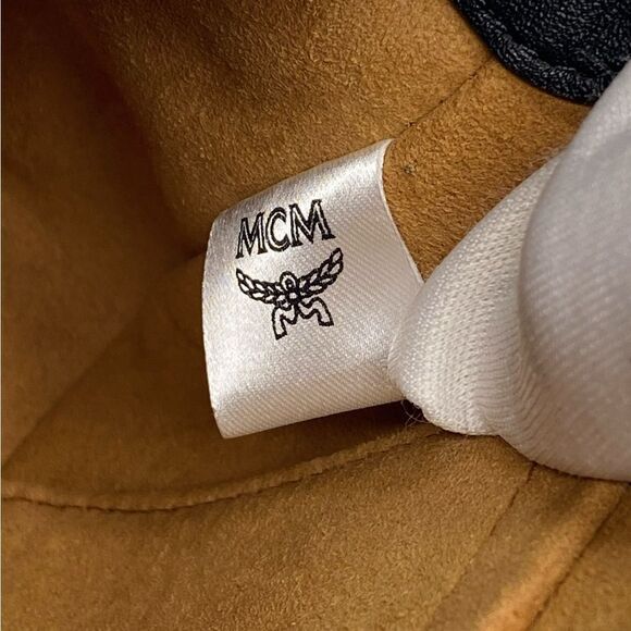 MCM Cubic Monogram Jacquard & Leather Crossbody - Picture 14 of 15